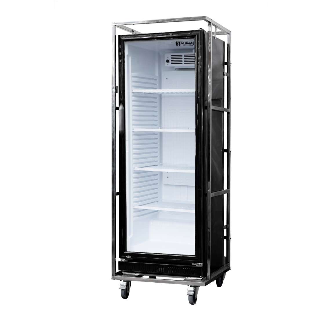 Koelkast glas schuin